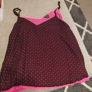 Heart Print Double Layer Swing Tank